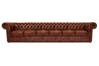 CHESTERFIELD Garnitura First Class Leather, 6-sjedišta, Cloudy Caramel
