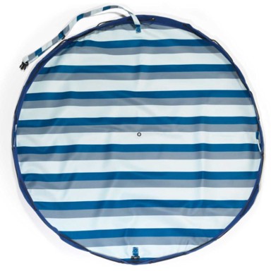 PLAY&GO 2u1 vreća i podloga za vanjsku igru Green Stipes, Ø 140 cm