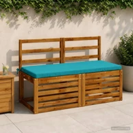 Jastučići za klupu Soest 2 kom 110 x 50 x 5 cm od poliestera, tirkizni