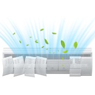 NIKCORP Deflektor za klima uređaj s filtracijom, podesivi, bijeli