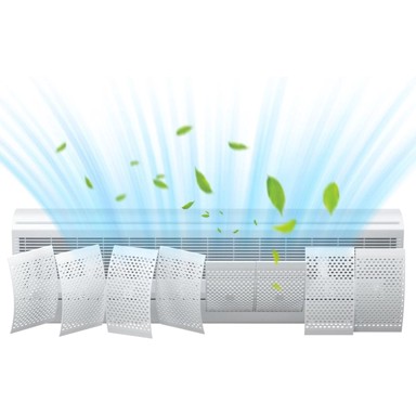 NIKCORP Deflektor za klima uređaj s filtracijom, podesivi, bijeli