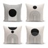 MINIMALIST CUSHION COVERS Crno-bež jastučnice u setu 4 kom 43x43 cm
