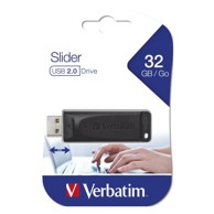 VERBATIM USB stick 2.0 Store 'n' Go Slider #98697, 32 GB, crni