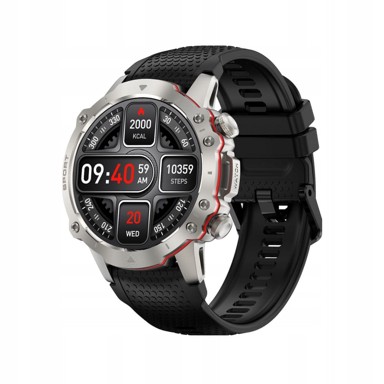 KIANO Pametni sat Watch Sport, srebrni