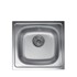 METALAC Sudoper inox standardni kocka fi 90 sa sifonom i preljevom 465x435 QUADRO
