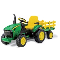 PEG PERGO Traktor John Deere Ground Force, sa prikolicom, 12V