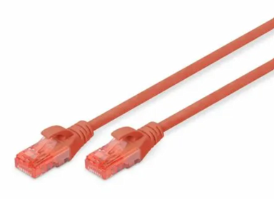 DIGITUS UTP Patch, CAT.6, 2 m, crveni
