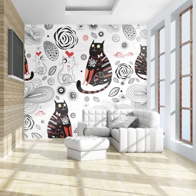 Foto tapeta Cats in love 200x154
