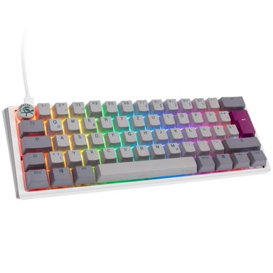 DUCKY Tipkovnica One 3 Mist Gray Mini Gaming, RGB LED - MX-Silent-Red DKON2161ST-SDEPDMIWHHC1