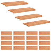 Gazište za stepenice 20 kom. 80 x 25 x 2 cm od čvrstog drva bukve, lakirano