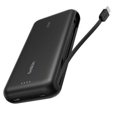 BELKIN Gaming Powerbank 20. 000 mAh, 30W, integrirani USB-C kabel, ENA013hqBK