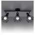 NICE LAMPS Crna stropna svjetiljka ø 10 cm Varpu 