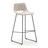 KAVE HOME Bež barska stolica (visine sjedala 76 cm) Zahara 
