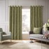 HYPERION Kaki zelene termo izolacijske zavjese u setu 2 kom od šenila 117x183 cm Selene Luxury Chenille