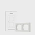 AQARA Okvir za prekidača H2 dvojni, bijeli