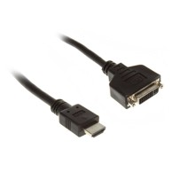 INLINE HDMI na DVI ženski adapter kabel High Speed, crni, 0.2 m 17670I