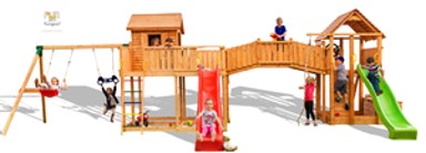 FUNGOO Drveno dječje igralište SMILE FARM