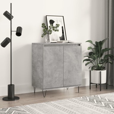 Komoda siva, boja betona, 60x35x70 cm, od konstruiranog drva