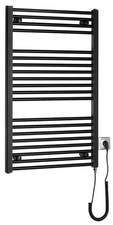 AQUALINE Električni radijator DIRECT-E, 600 x 960 mm, 400 W, crni mat