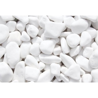Ukrasni kamen, mramorni, bijeli 50-80mm, 25 KG