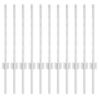 Stupovi ograde 11 kom U-oblika 60 cm pocinčani čelik, zelena