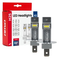 AMIO LED žarulje za prednja svjetla H25 Series, H3, do 20% više svjetla, 6000 K