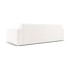MICADONI HOME Bijela sofa od bouclé tkanine 235 cm Molino, 235x95x72 cm