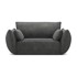 MAZZINI SOFAS Siva fotelja Vanda, 128x110x85 cm