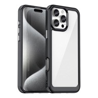Outer Space Case kućište s gel okvirom za iPhone 16 Pro Max, crno