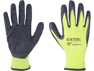 EXTOL PREMIUM Vrtne rukavice 8856646, najlon, bešavne, poluumočene u lateks, veličina 10