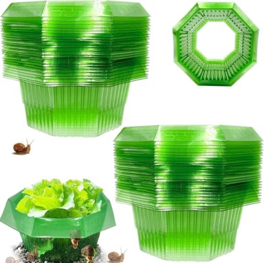 NIKCORP Prstenovi protiv puževa, otporni na vremenske uvjete, Ø 24 cm, prozirni, 20 kom