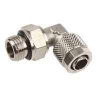 INNOVATEK Spojnica 90°, G1/4 inča AG to 10/8mm, srebrna