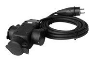 COMMEL Produžni kabel s utikačem i natikačem 5m 3x1,5mm H05RR-F