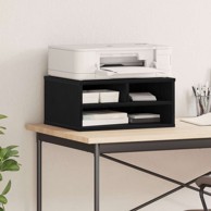 Držač za pisač, 49x40x22,5 cm, konstruirano drvo, crni hrast