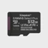 KINGSTON Memorijska kartica microSDXC Canvas Select Plus Gen3, 512GB, 150MB/s, A1, s adapterom