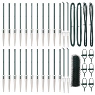 Heksagonalna ograda 0. 5x50 m čelik, zelena