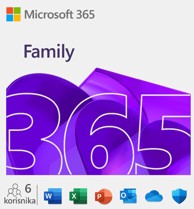 MICROSOFT 365 Family – godišnja pretplata, Premium Office aplikacije