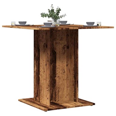 Blagovaonski stol staro drvo 80x80x75 cm konstruirano drvo