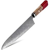 Damaskasti kuhinjski nož Ku-20017 Chef 36 cm Kp20017, crveni