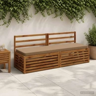 Jastučići za klupu Vught 2 kom 170 x 50 cm od poliestera, taupe