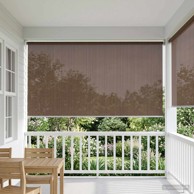 Vanjska roleta s 90 % UV zaštitom 120 x 230 cm od HDPE-a, sivosmeđa