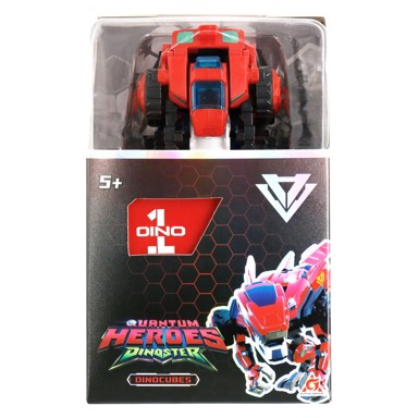 DINOSTER Igračka Dinocubes Raptorbot, crvena