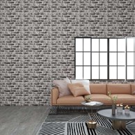 Zidni paneli 10 kom 100x50 cm EPS pjena, tamnosivo-bijela