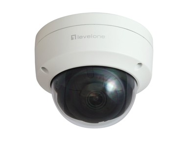 LEVELONE GEMINI Fixed Dome IP mrežna kamera, 4 MP, H.265, PoE, IR, unutarnja/vanjska