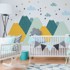 AMBIANCE Zidna samoljepljiva naljepnica Giant Kid Sticker Scandinavian Mountains Ziska