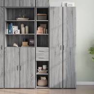 Visoka komoda boja hrasta 30x42,5x185 cm od konstruiranog drva