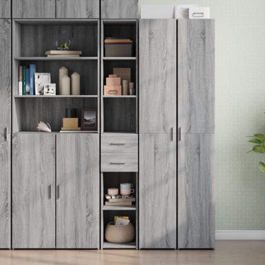 Visoka komoda boja hrasta 30x42,5x185 cm od konstruiranog drva