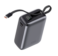 KSIX Prijenosna baterija 30. 000 mAh, 65W ultra brzo punjenje, integrirani USB-C