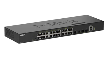 D-LINK Smart managed switch 28-portni Gigabit s 4x10G SFP+, crni