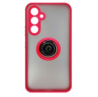 MAXMOBILE Maskica Matte Red With Ring za Samsung Galaxy S24 Plus